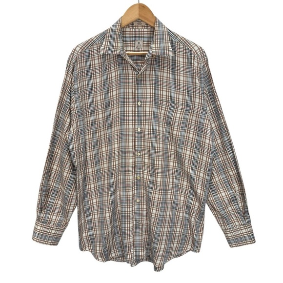 Peter Millar Long Sleeve Collared Button Down Shirt Size Large - Picture 1 of 9